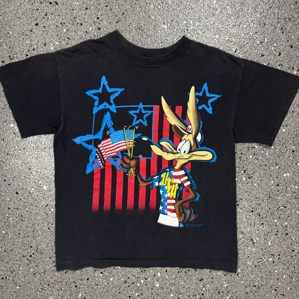 Vintage 1995 Wile E. Coyote USA Olympics Looney Tunes T-shirt